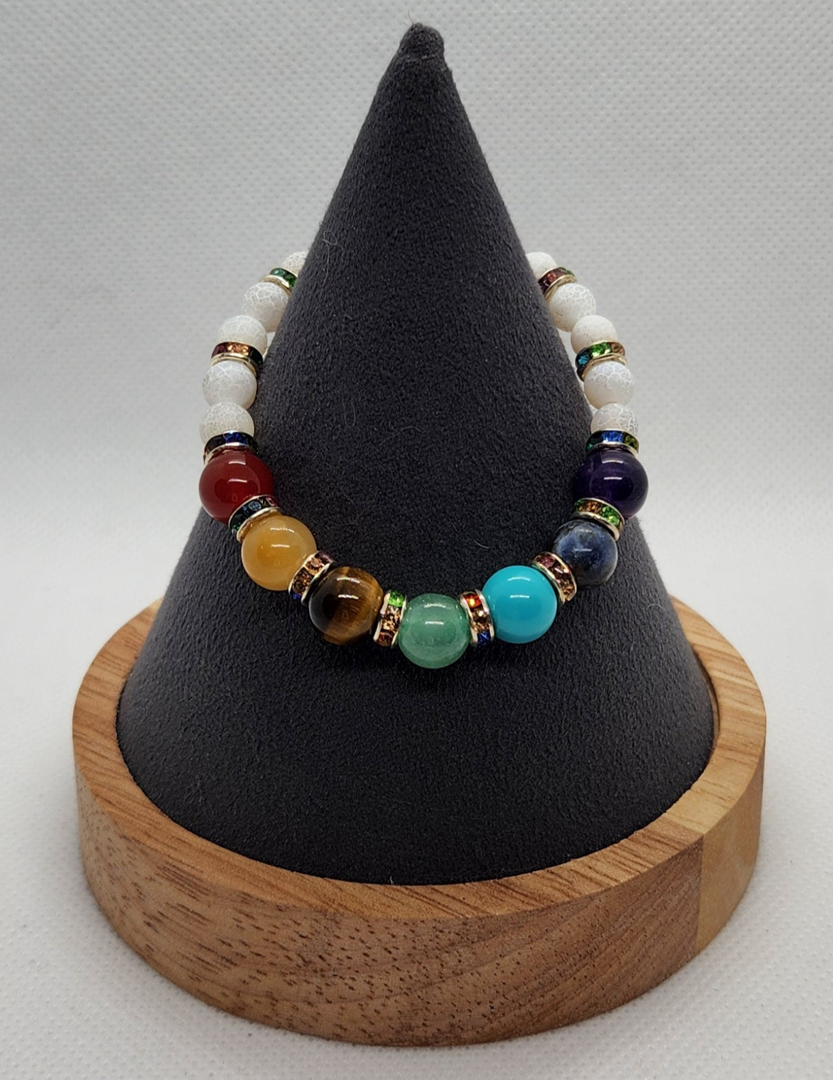 Chakra and white ( size 6")